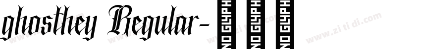 ghosthey Regular字体转换